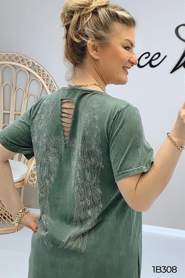 Taş Baskılı Elbise