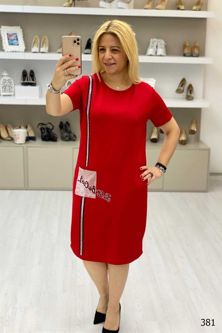 Taş İşlemeli Elbise