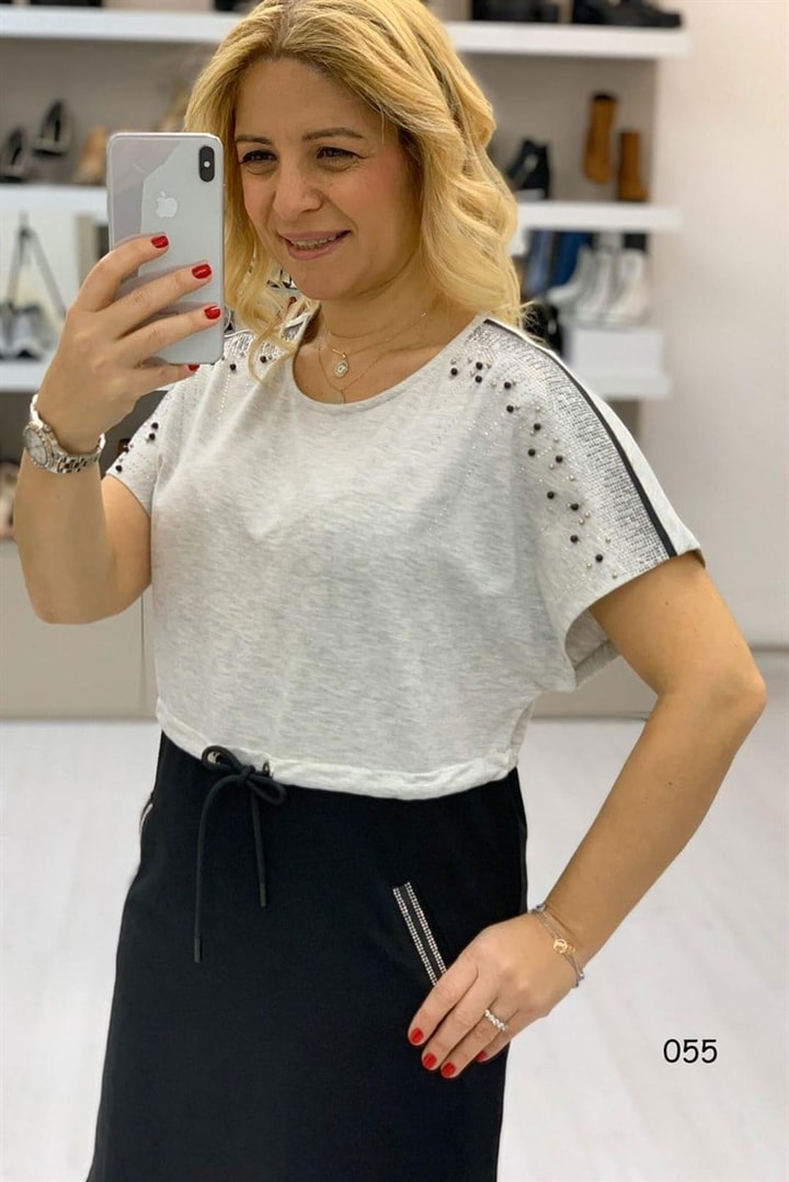 Taş İşlemeli Elbise