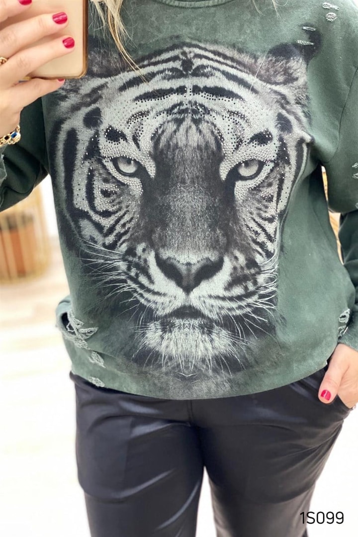 Taş İşlemeli Sweat