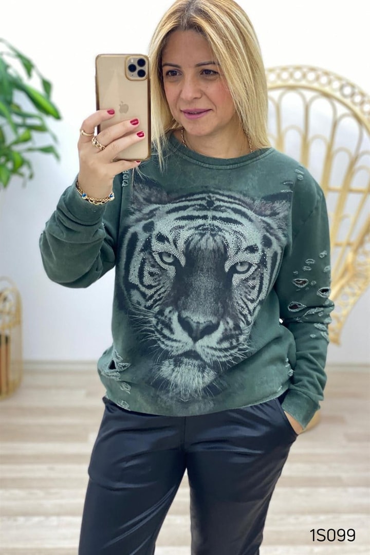 Taş İşlemeli Sweat