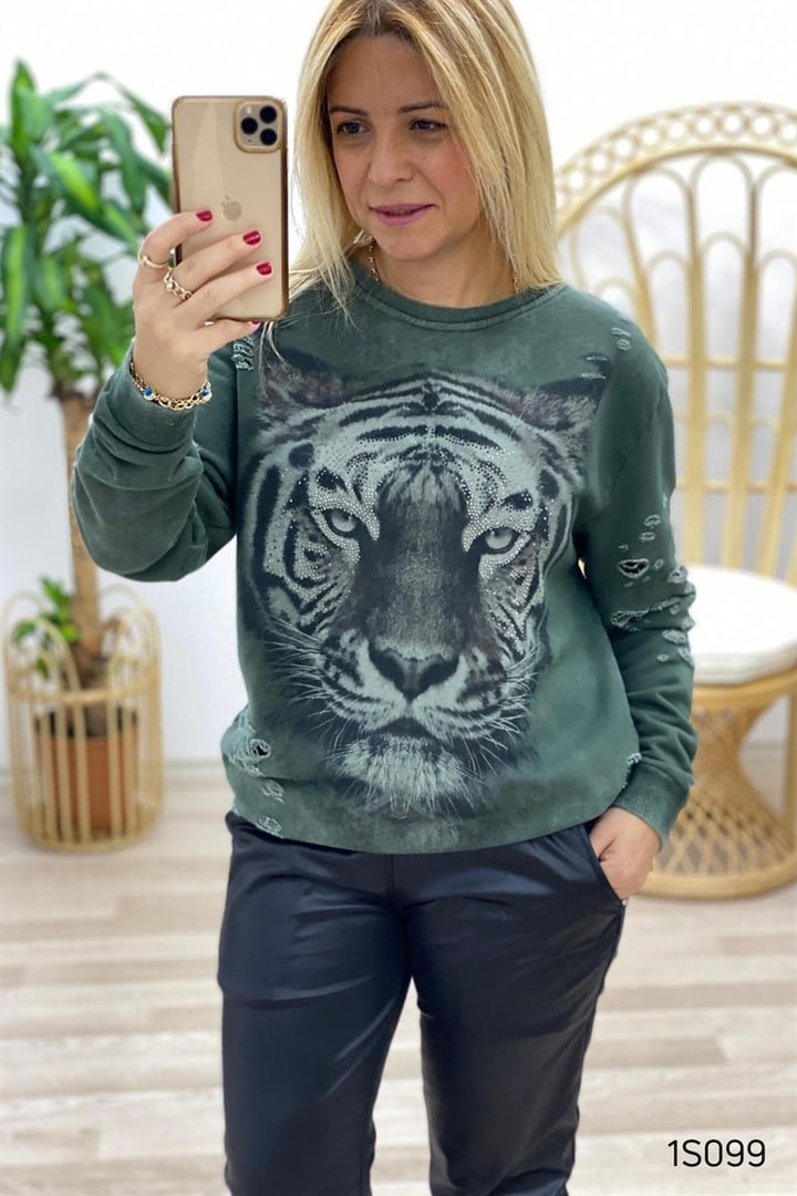 Taş İşlemeli Sweat