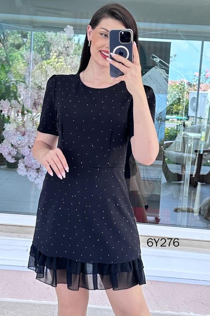 Taşlı Double Elbise