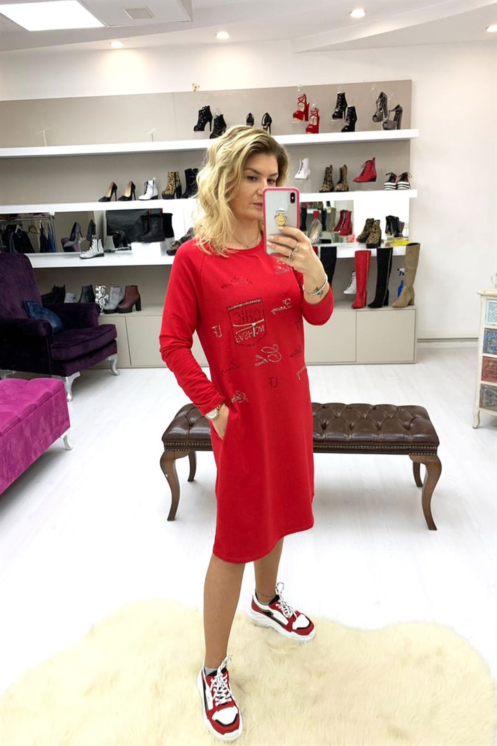 Taşlı Elbise
