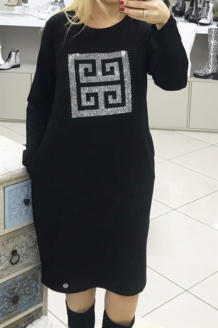 Taşlı Elbise