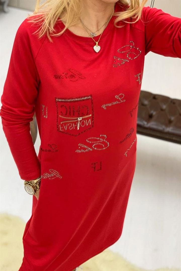 Taşlı Elbise