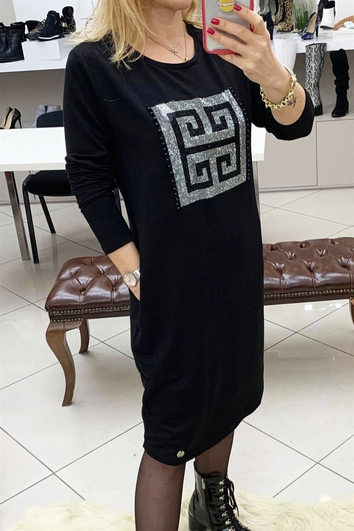 Taşlı Elbise