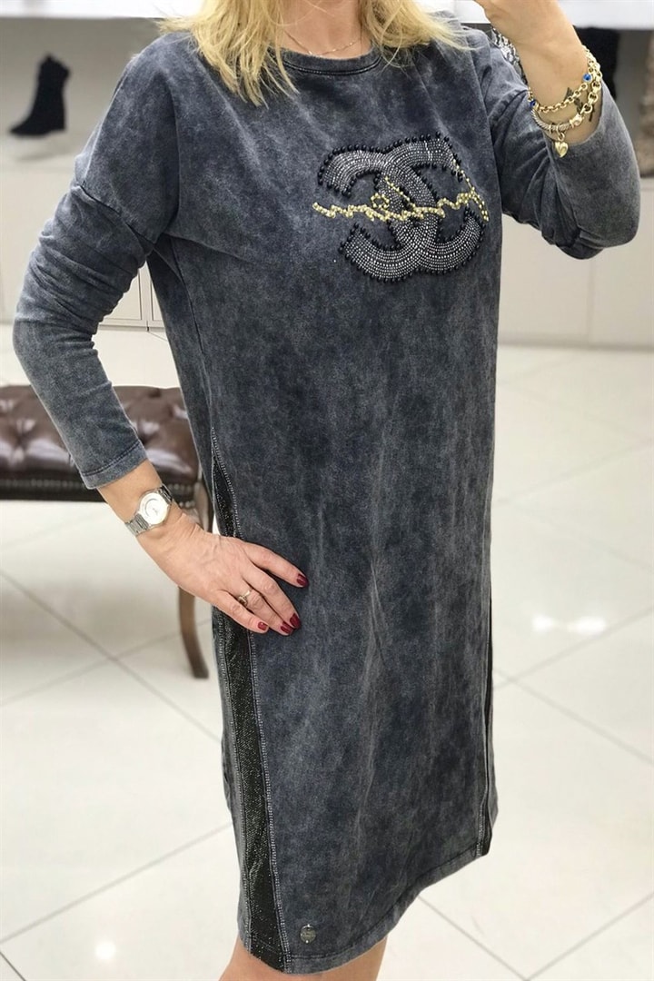 Taşlı Elbise