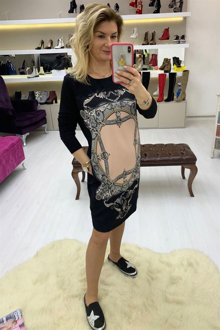Taşlı Elbise