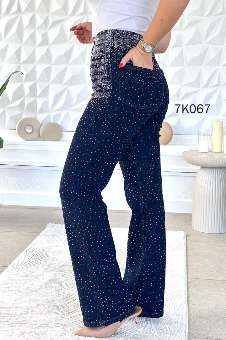 Taşlı Kot Pantolon