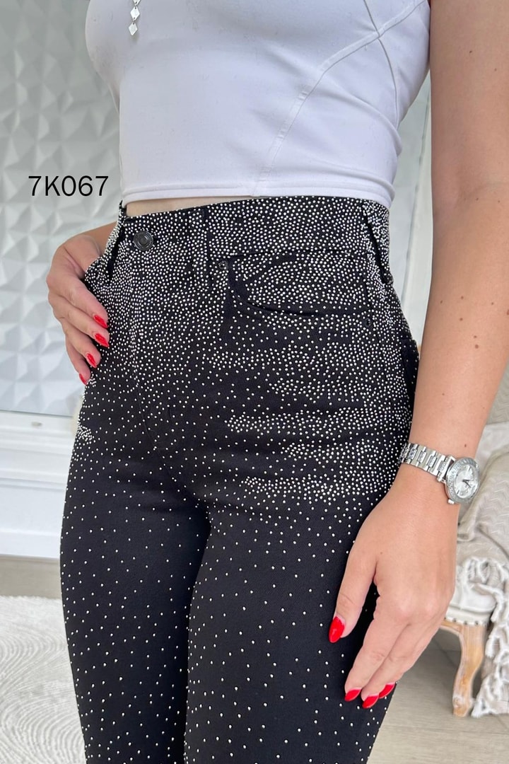 Taşlı Kot Pantolon