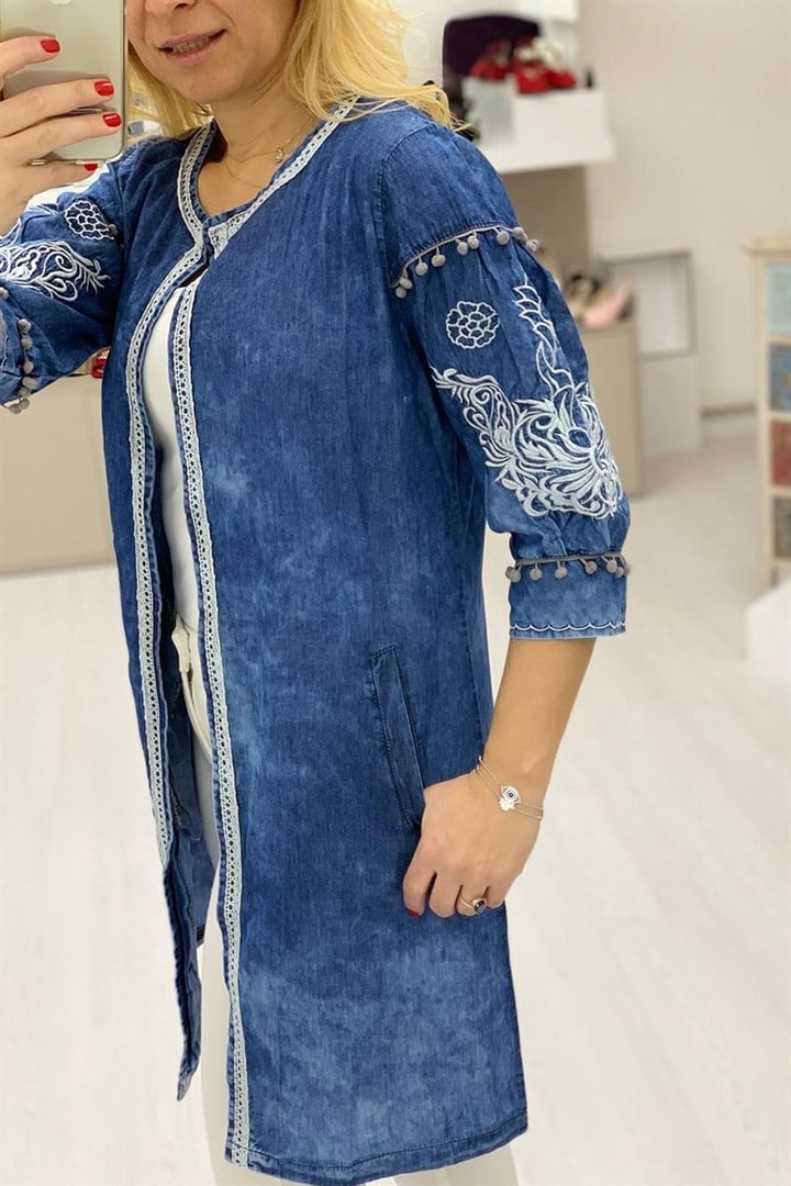 Tery- Nakış İşlemeli Tunik Ceket