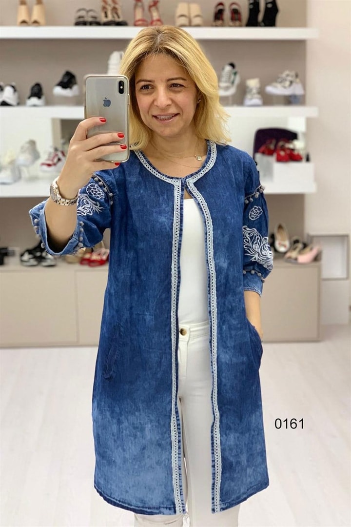 Tery- Nakış İşlemeli Tunik Ceket