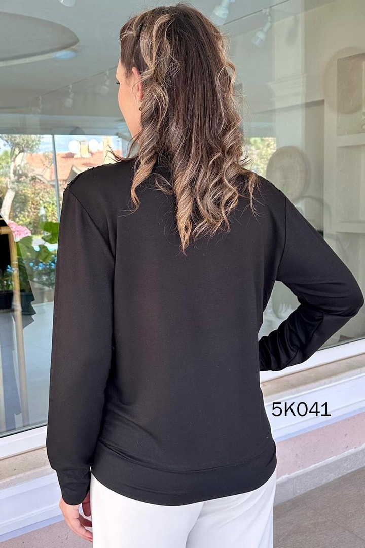 Viskon 2 İplik Pul Detaylı Hırka