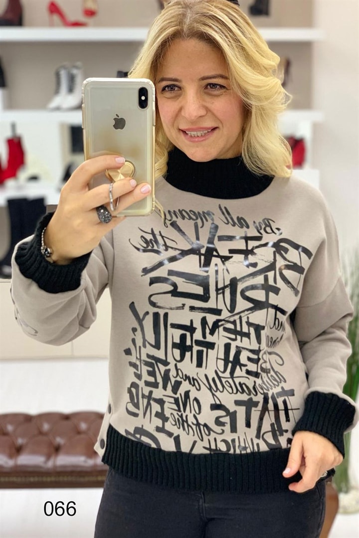 Yazılı Sweat Shirt