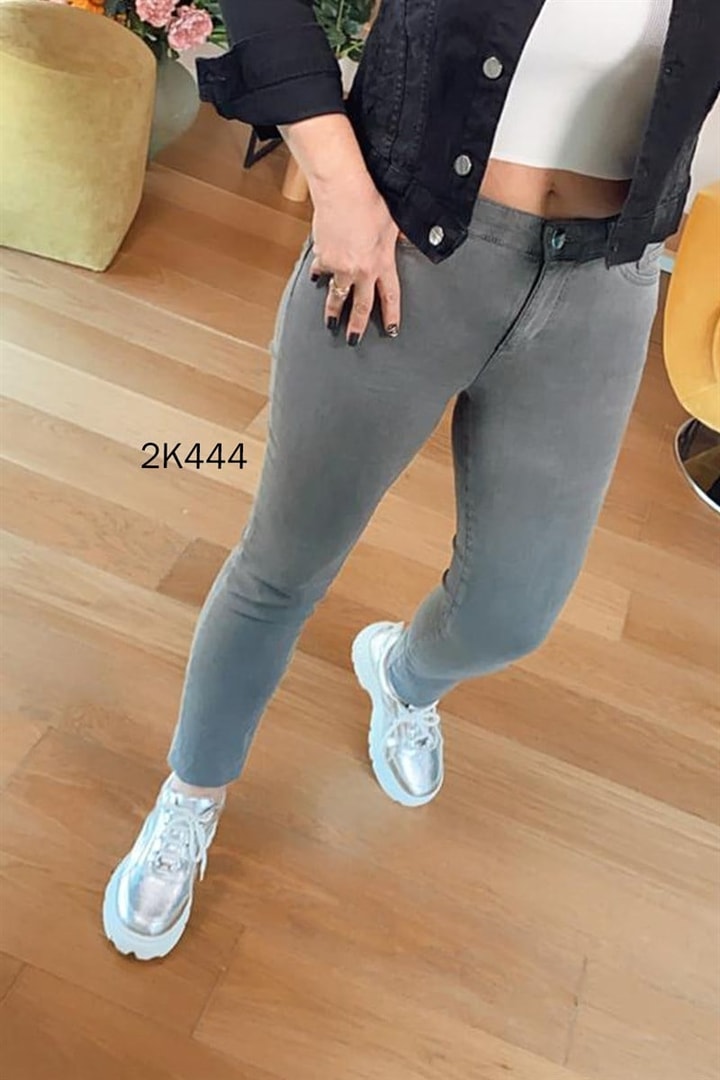 Yüksek Bel Likralı Kot Pantolon