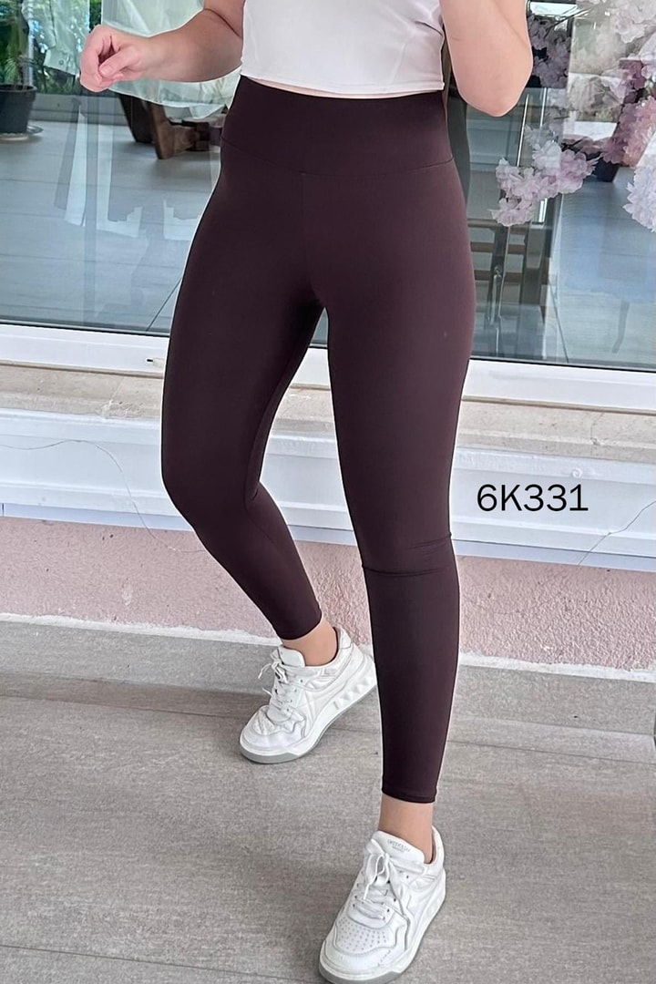 Yüksek Bel Modal Kumaş Tayt