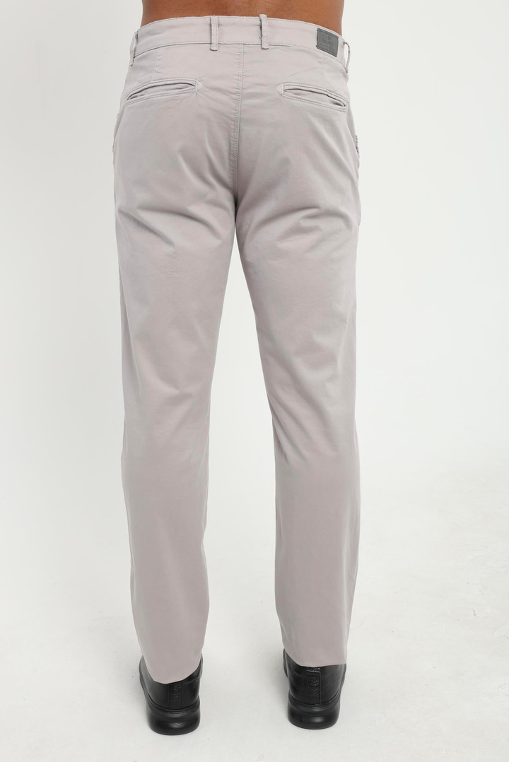 Açık Gri Düz Regular Fit Erkek Pantolon