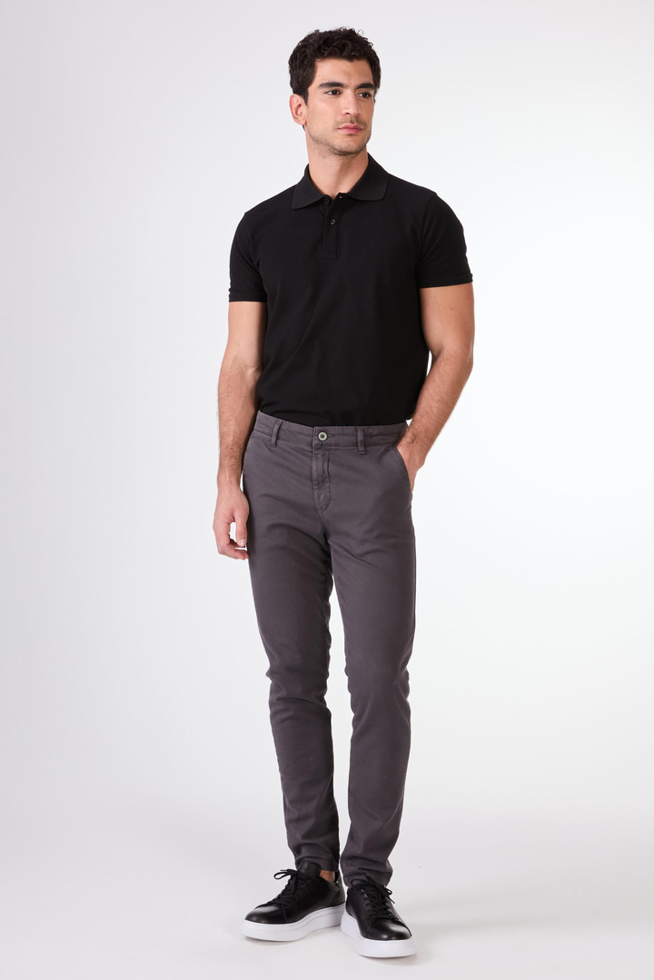 Erkek Regular Fit Antrasit Casual Pantolon