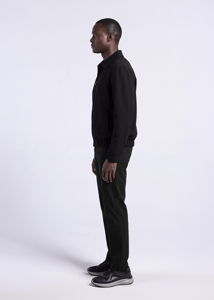 Erkek Regular Fit Siyah Mont