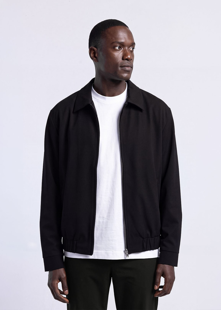 Erkek Regular Fit Siyah Mont