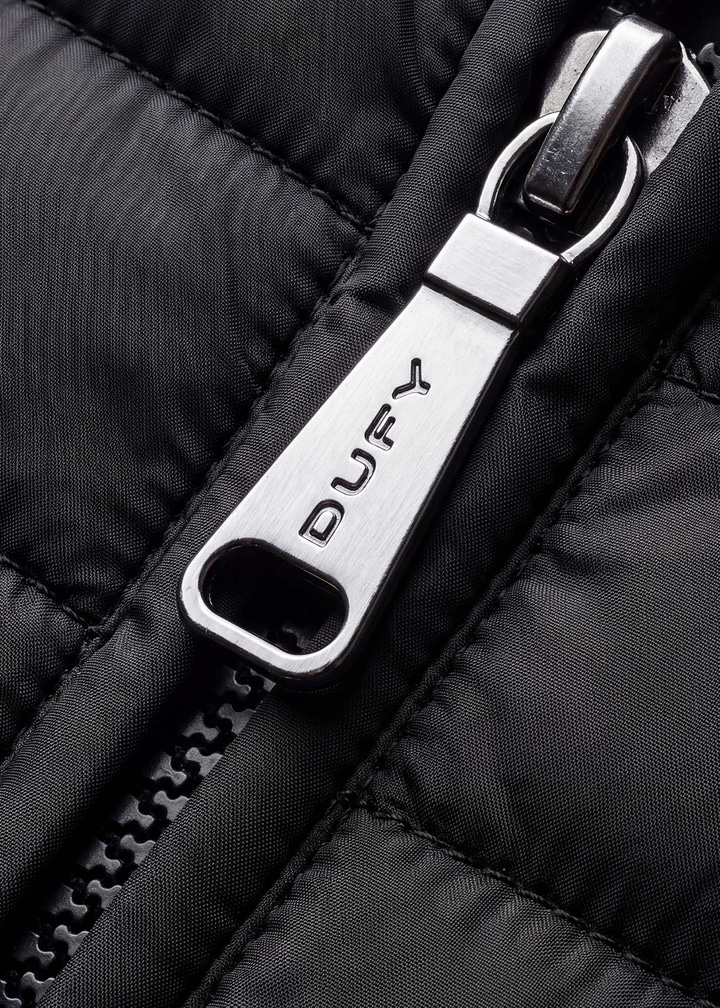 Erkek Slim Fit Kapüşonlu Siyah Mont