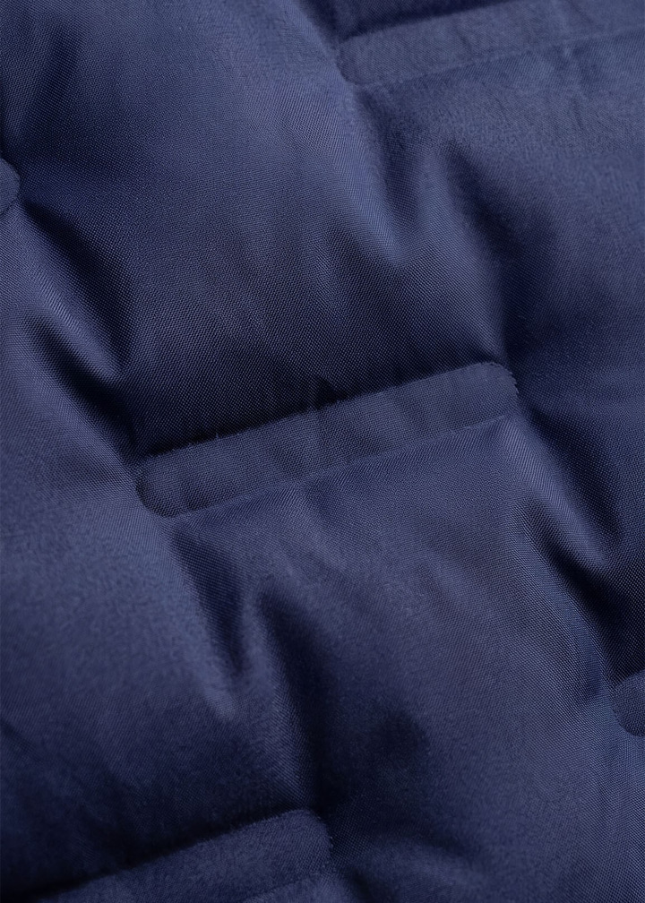 Erkek Desenli Lacivert Şişme Mont