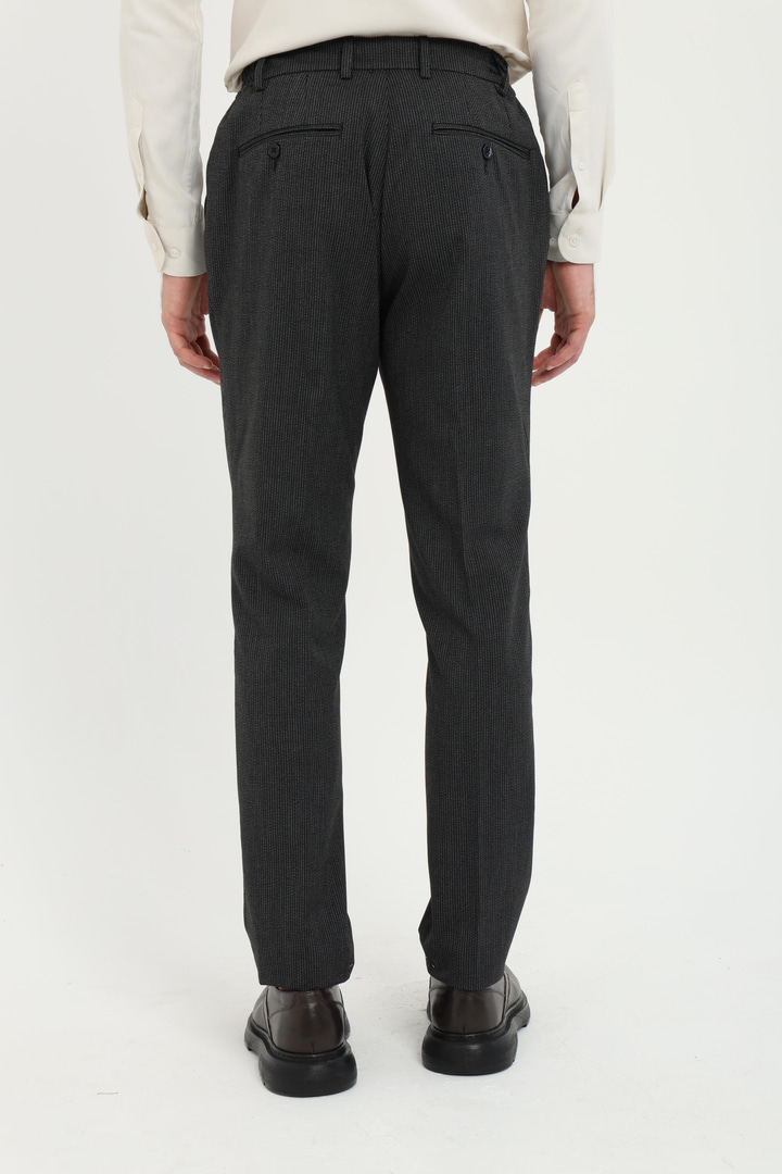Siyah Armür Slim Fit Erkek Pantolon