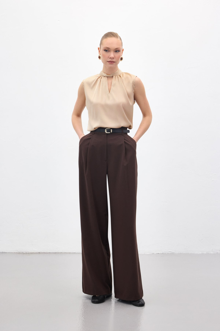 Lena Palazzo Pantolon - Kahve