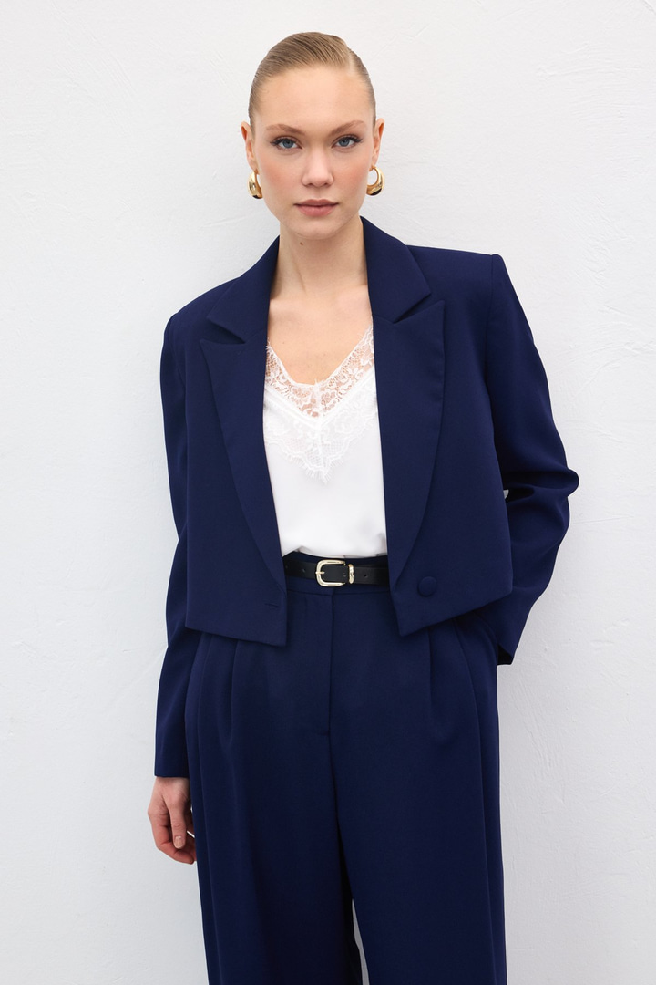 Luna Kısa Ceket - Lacivert