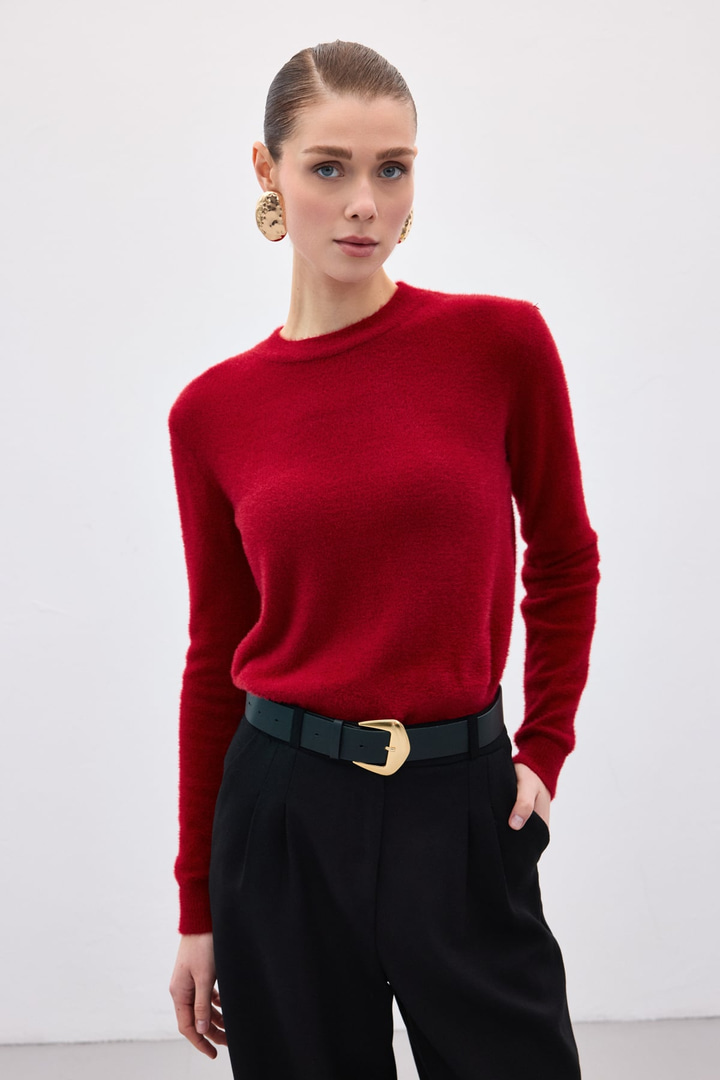 Sakallı Triko - Bordo