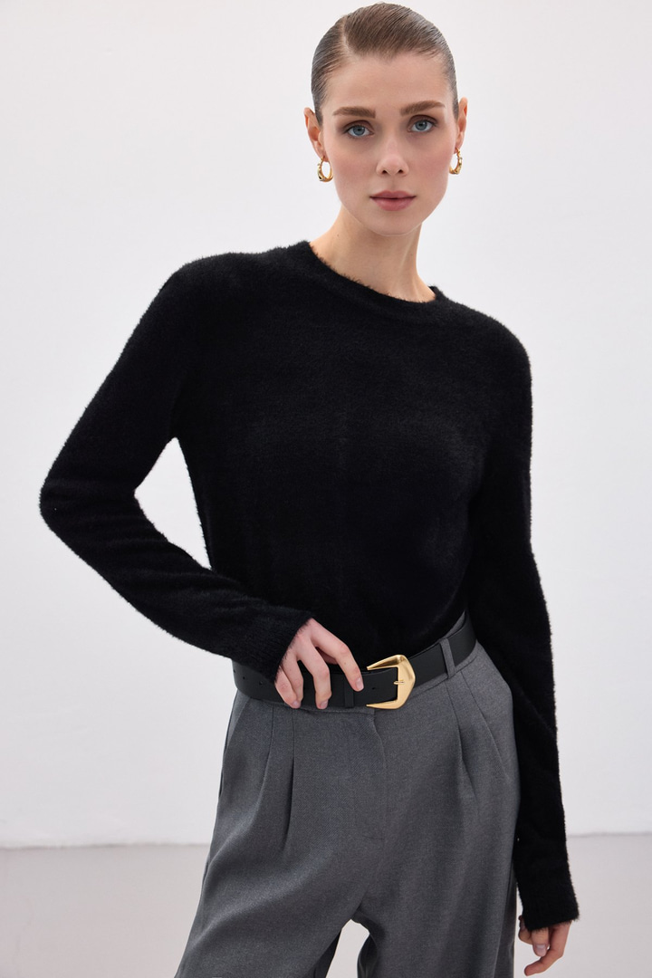 Sakallı Triko - Siyah