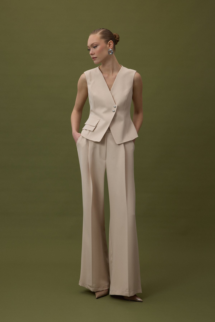 Sofia Palazzo Pantolon - Bej