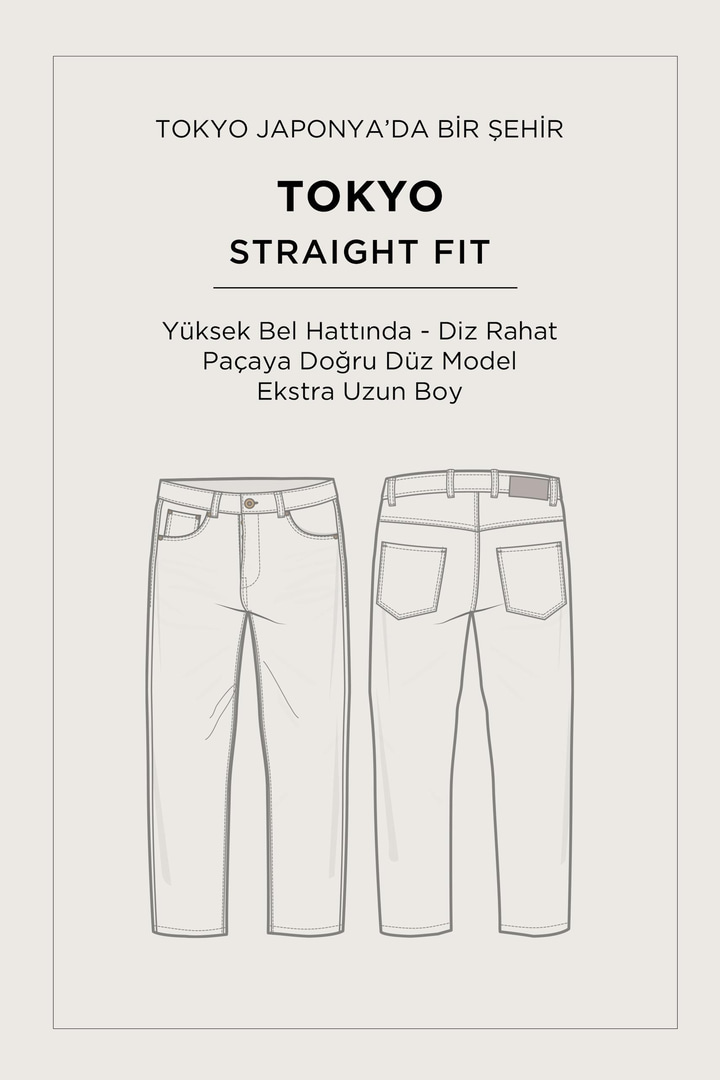 Açık Mavi Klasik Bel %100 Pamuk Eskitme Yıkamalı Jean Pantolon