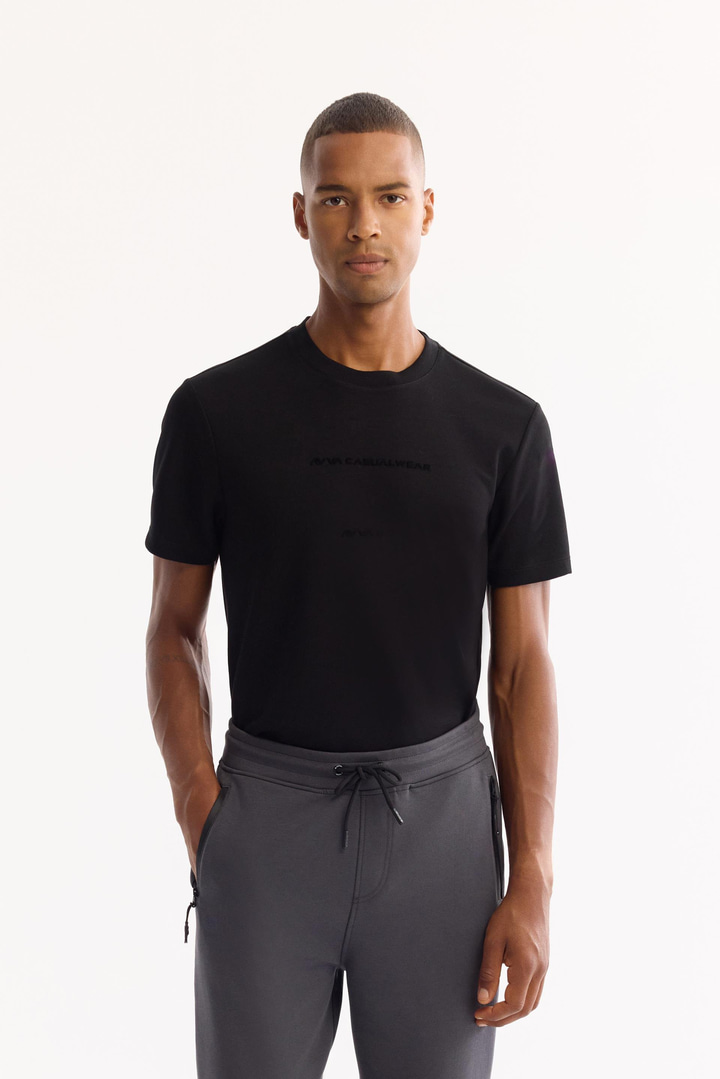 Antrasit Beli Lastikli Bağcıklı Bi-Stretch Eşofman Altı