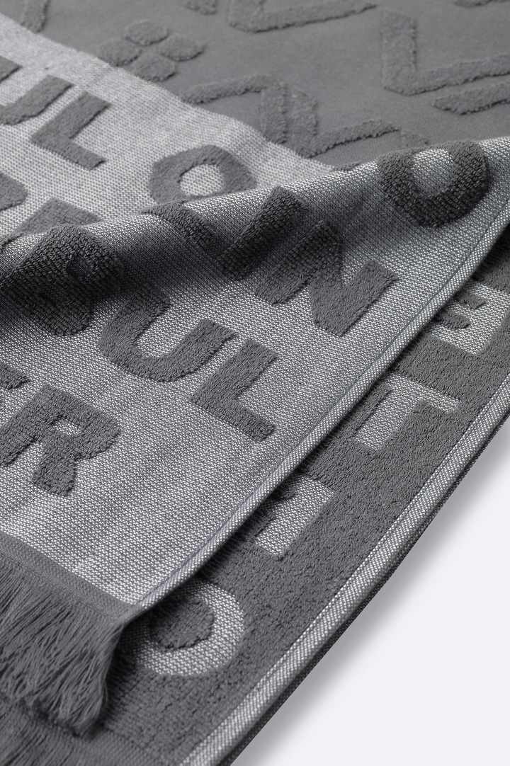 Antrasit Desenli %100 Pamuk Plaj Havlusu 