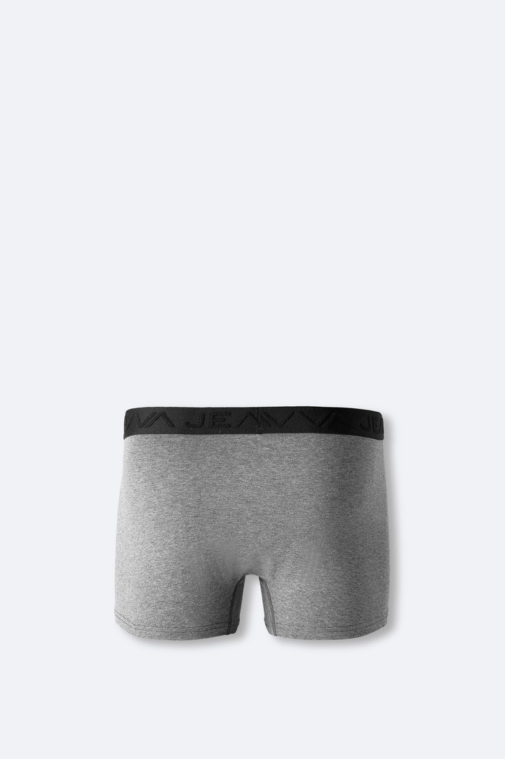 Antrasit Basic Pamuklu Tekli Boxer