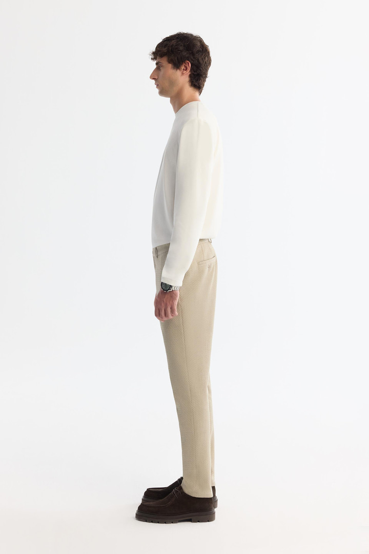Beige Suit Trousers