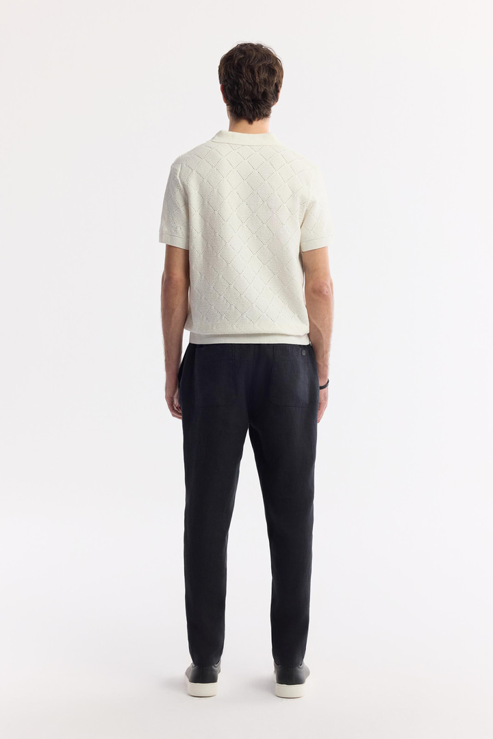 Ekru Polo Yaka Pamuklu Triko T-Shirt