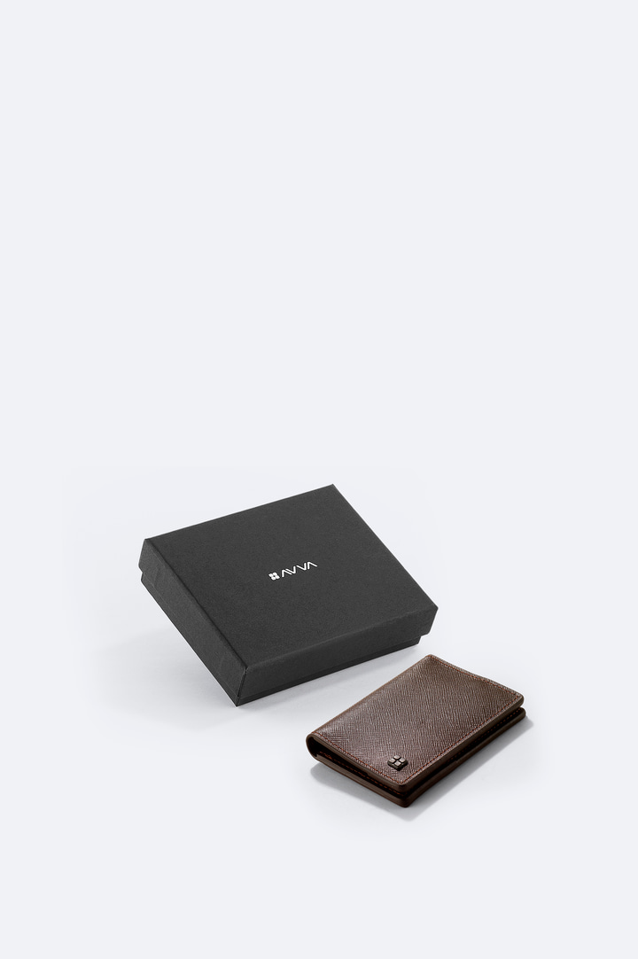 Kahverengi Hediye Kutulu %100 Deri Cüzdan
