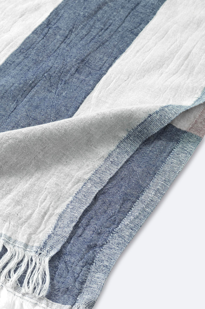 Lacivert Çizgili %100 Pamuk Peştemal