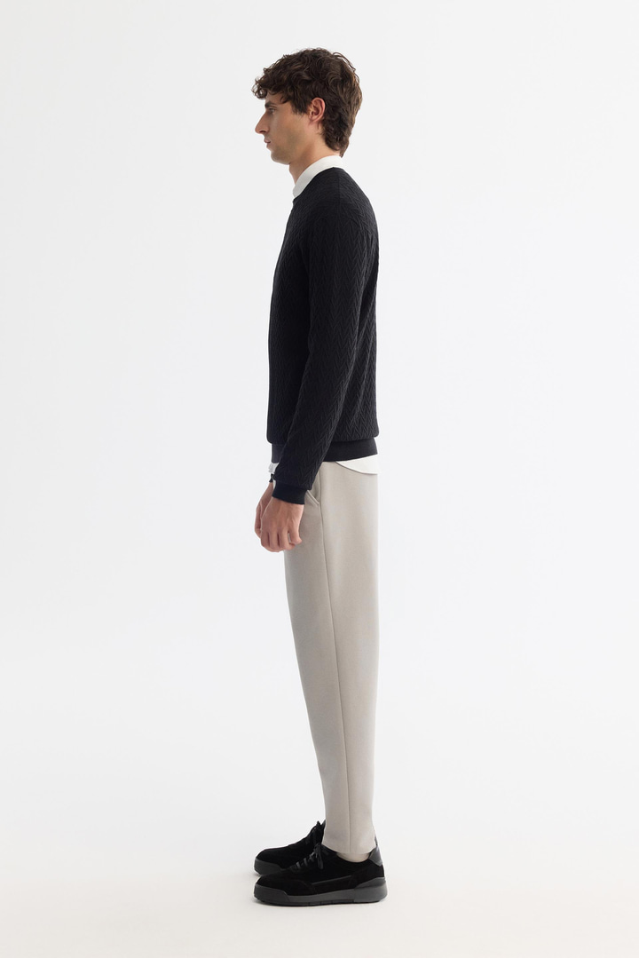 Black Crew Neck Jumper