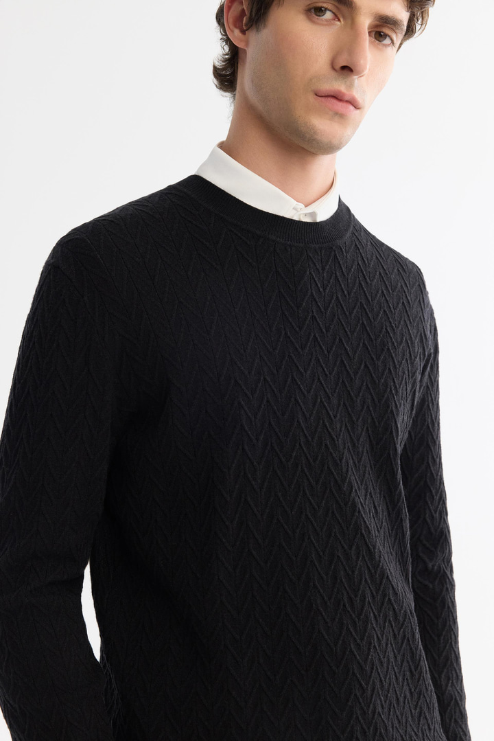 Black Crew Neck Jumper
