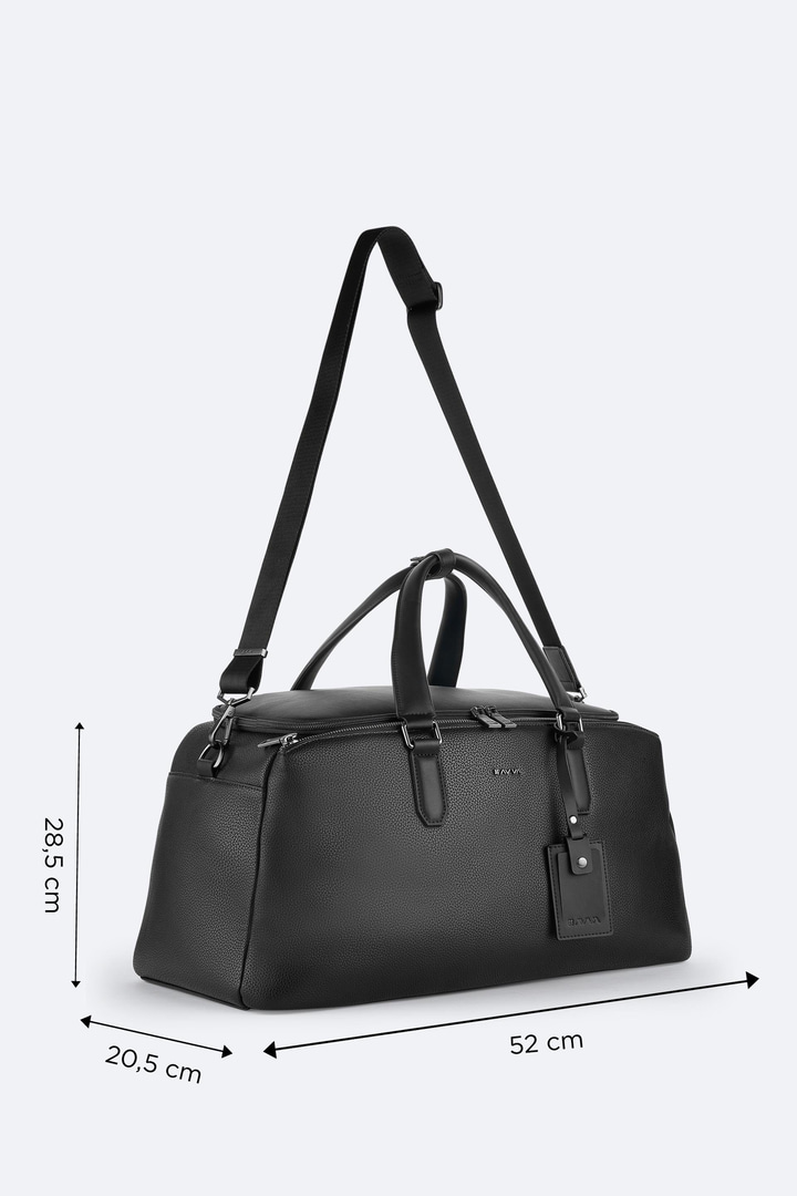 Siyah Ayarlanabilir Omuz Askılı Seyahat Çantası