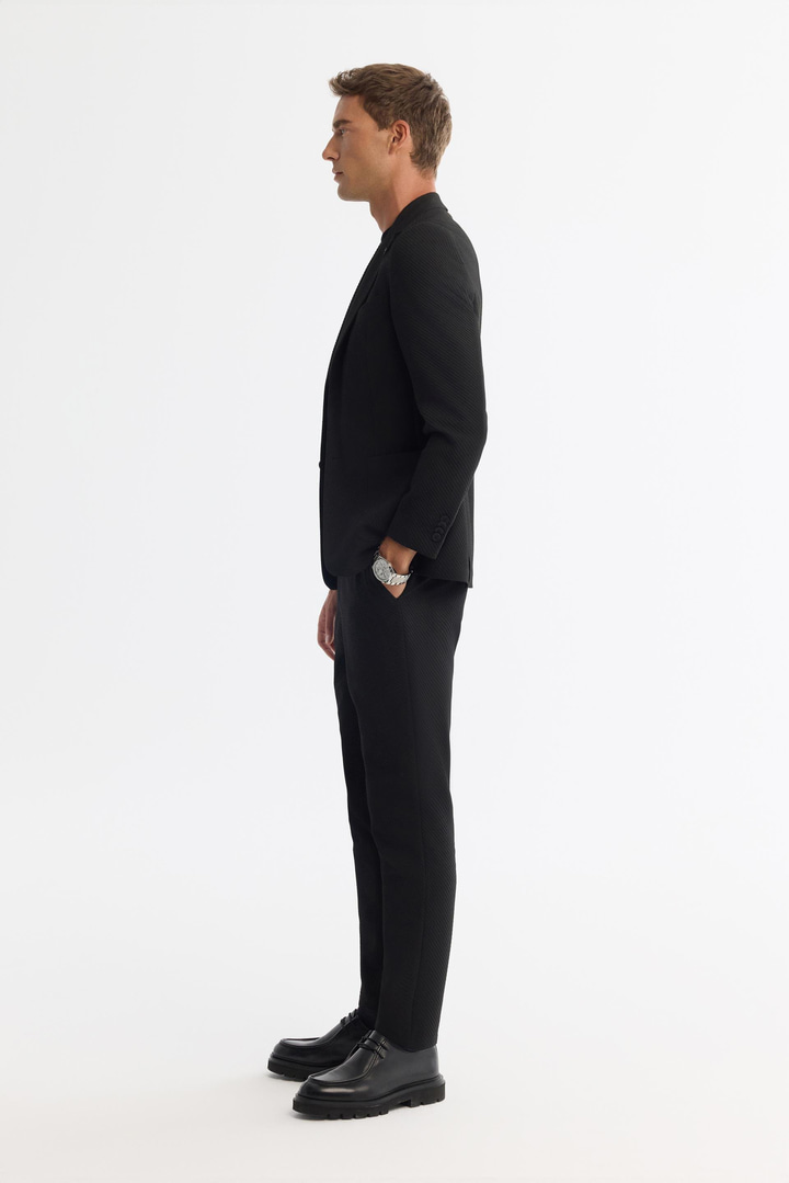 Black Bi-Stretch Jacket