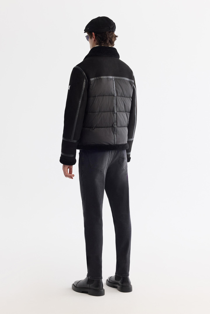 Siyah Kürklü Yaka Napa Mont