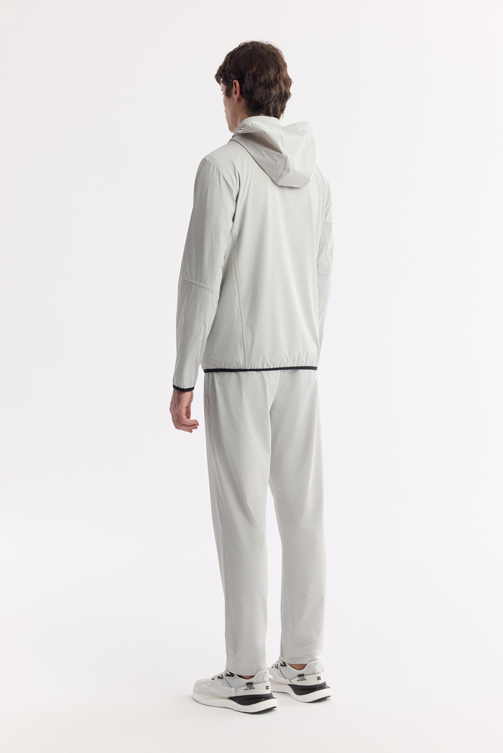 Taş Kapüşonlu Su İtici Bi-Stretch Teknik Kumaş Mont