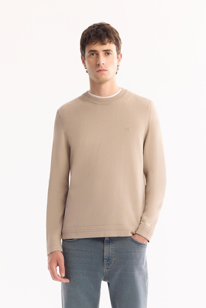 Vizon Bisiklet Yaka Rayon Tüylenmeyen Triko Kazak