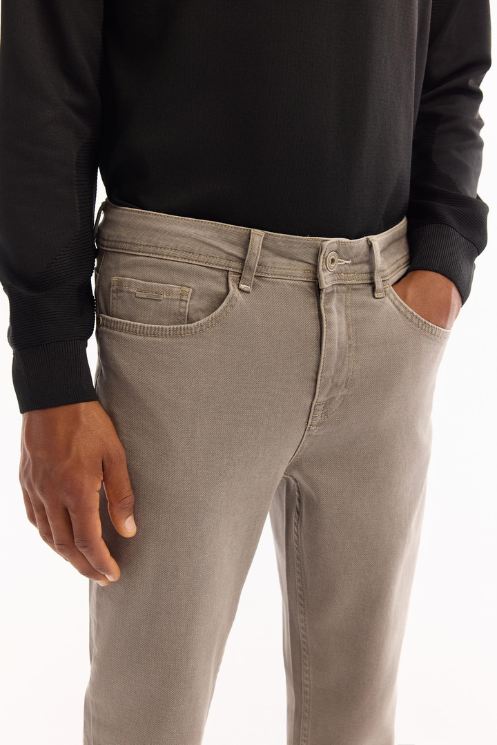 Vizon Klasik Bel Eskitme Yıkamalı Pamuklu Jean Pantolon