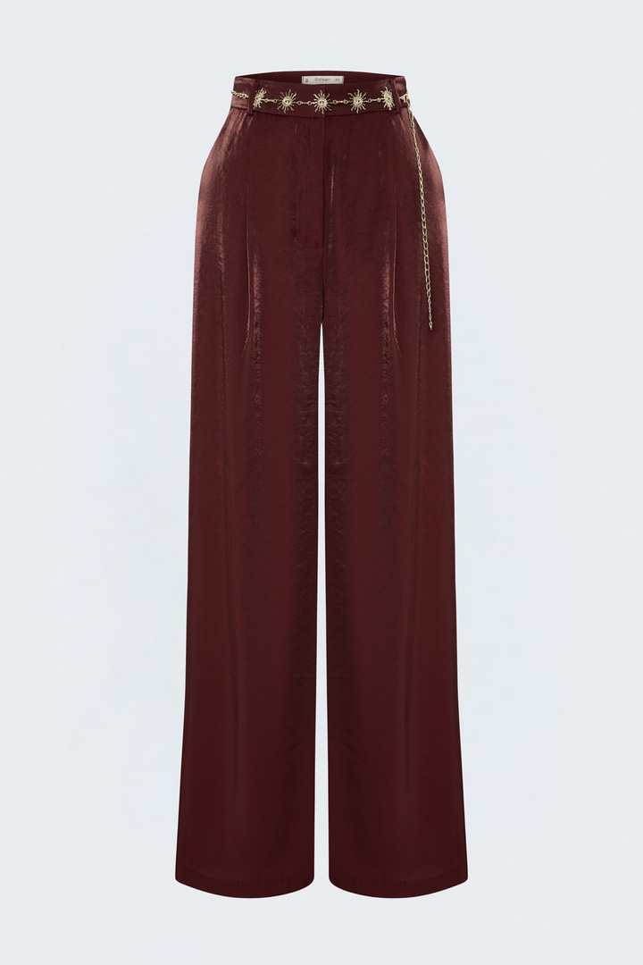 Aura Pantolon - Bordo